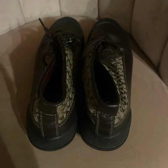 Coach Brown and Black Chukka Boots - Picture 5 of 10